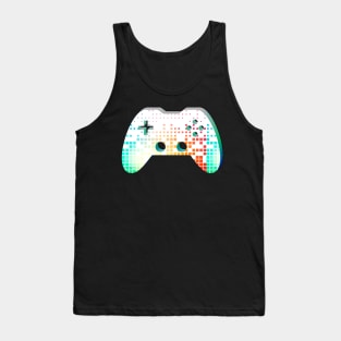 Music Beats EQ Gamepad - Gaming Gamer Abstract - Gamepad Controller - Video Game Lover - Graphic Background Tank Top